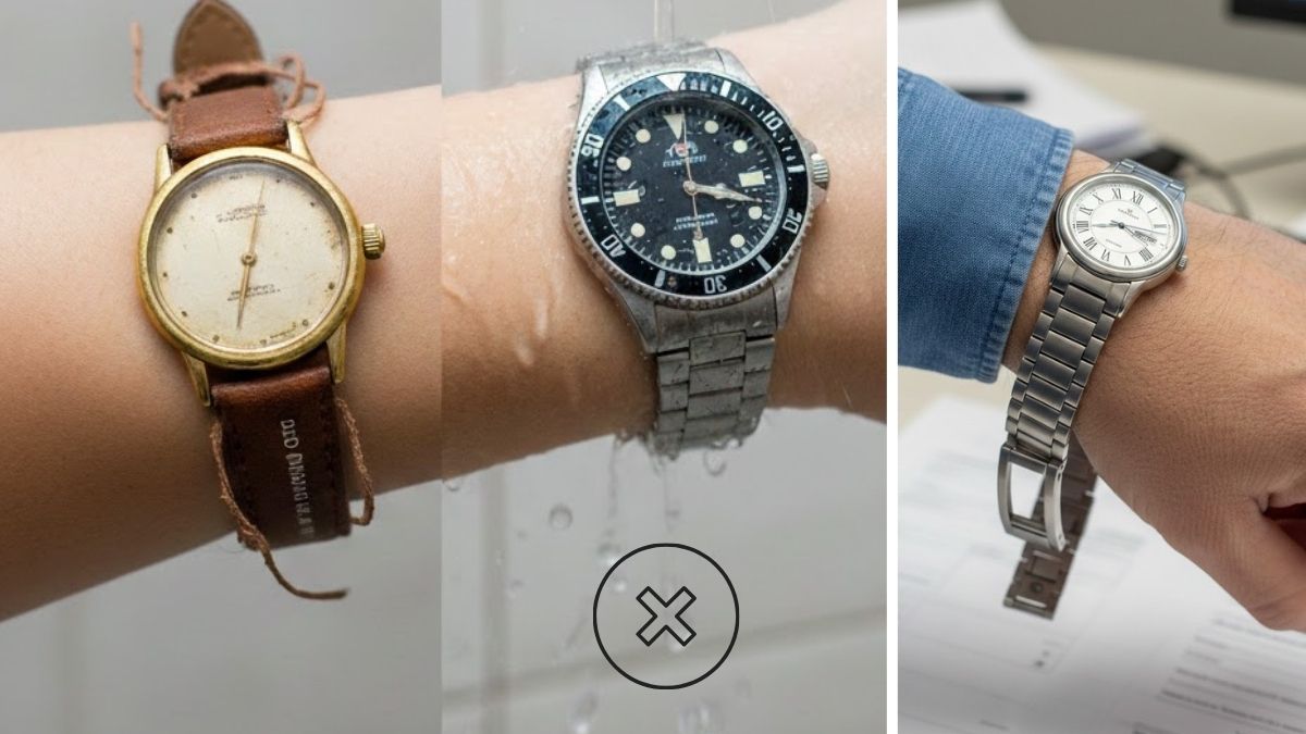 Sai lầm khi đeo đồng hồ của phái nữ