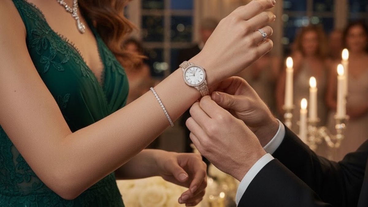 Cách đeo đồng hồ nữ phù hợp với phong cách bữa tiệc