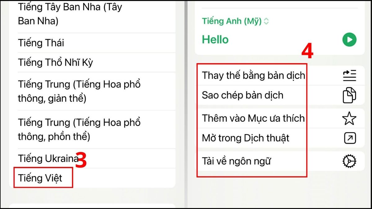 Dịch tin nhắn trên WhatsApp bằng iPhone - bước 3,4