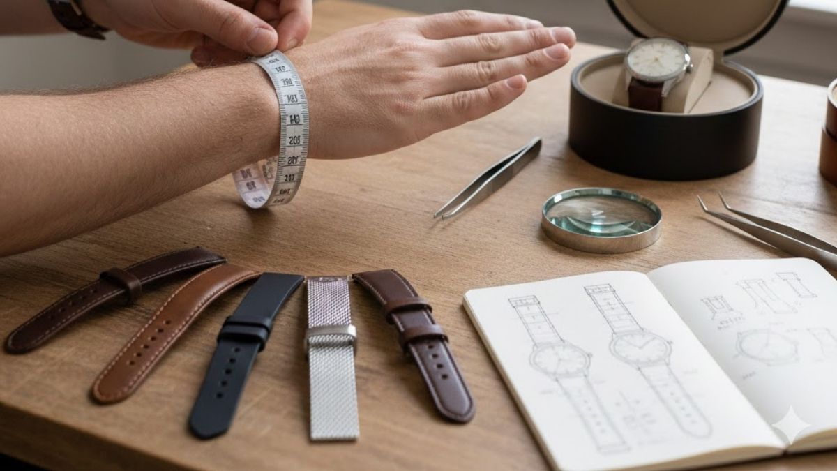 Cách đo size dây đồng hồ bằng thước đo