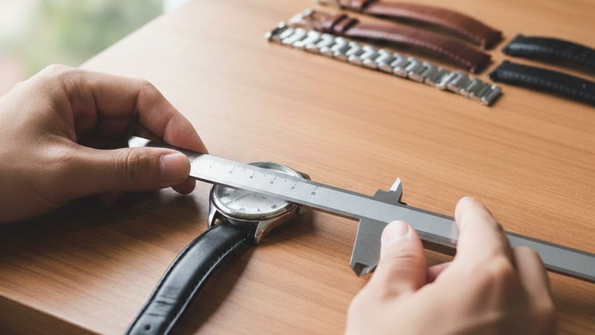 Cách đo size dây đồng hồ theo đường kính mặt đồng hồ