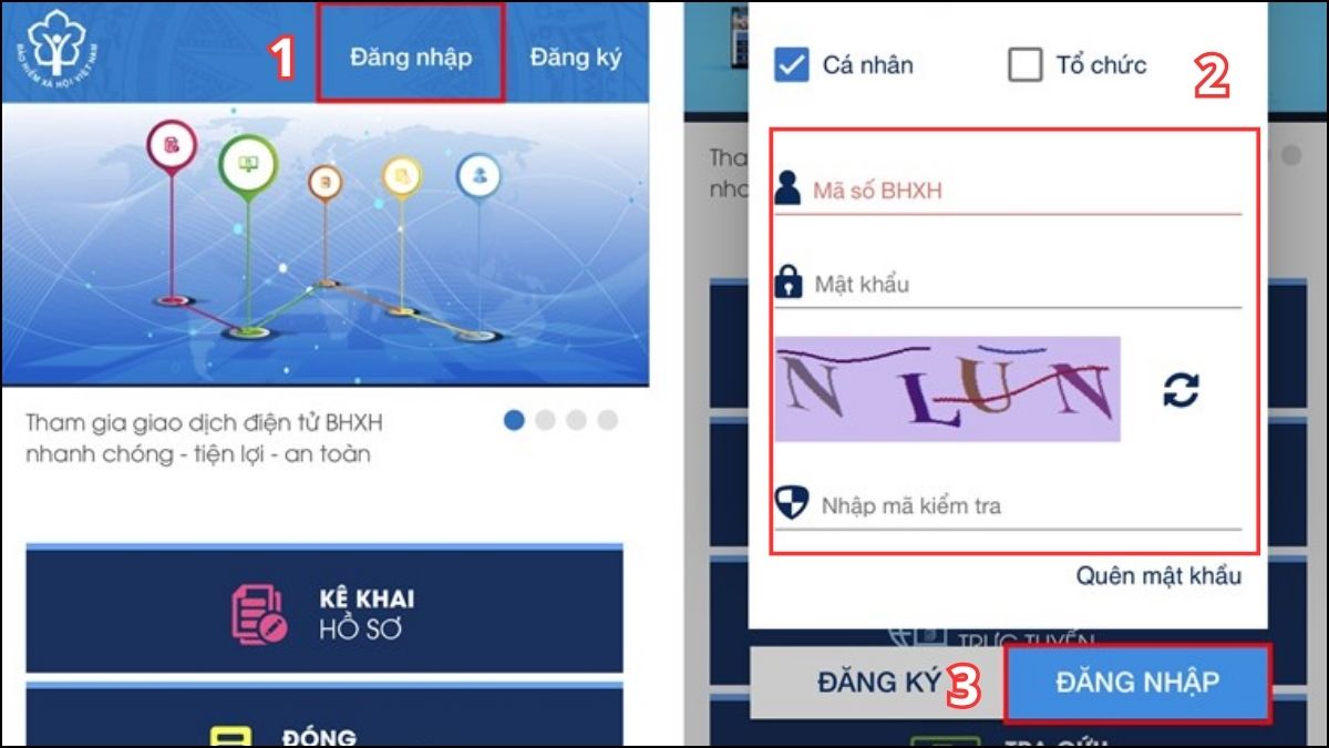 Hướng dẫn cách đổi Gmail trên VssID chi tiết - bước 1