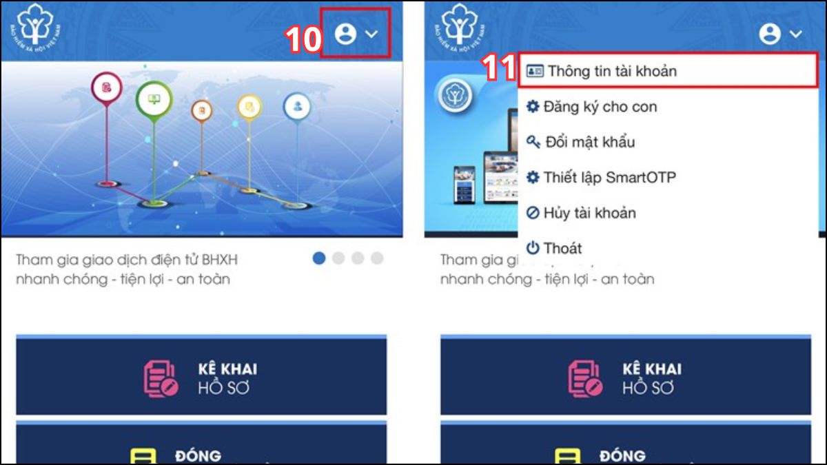 Cách thay đổi Gmail trên VssID khi quên mật khẩu - bước 4