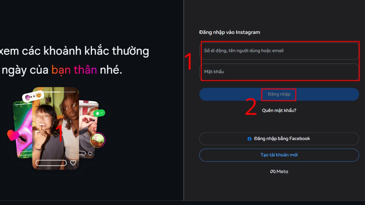 Cách đổi mật khẩu Instagram trên máy tính - bước 1