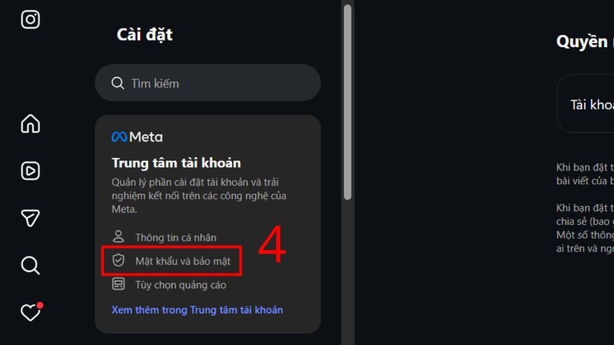 Cách đổi mật khẩu Instagram trên máy tính - bước 3