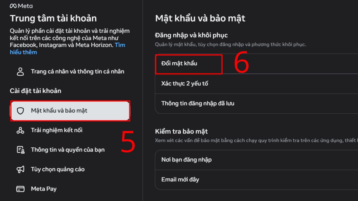 Cách đổi mật khẩu Instagram trên máy tính - bước 4