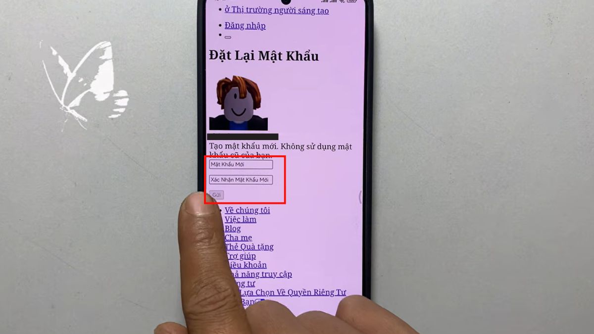 Cách đổi mật khẩu Roblox khi bị quên - bước 4