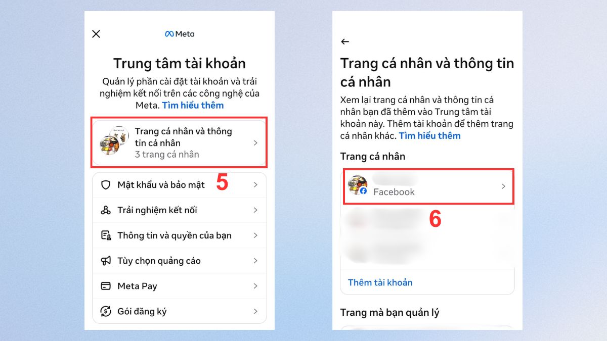 Cách đổi tên Facebook trên điện thoại Oppo đơn giản - bước 2