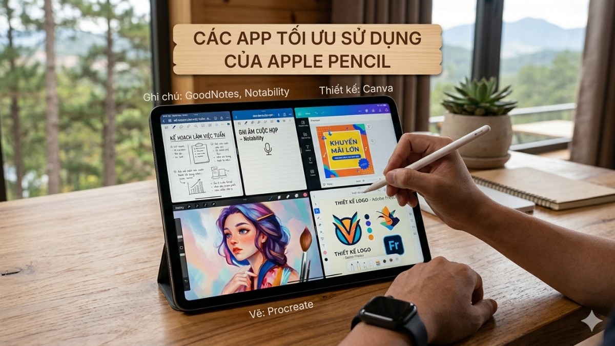 Giới thiệu các app tối ưu hóa sử dụng của Apple Pencil