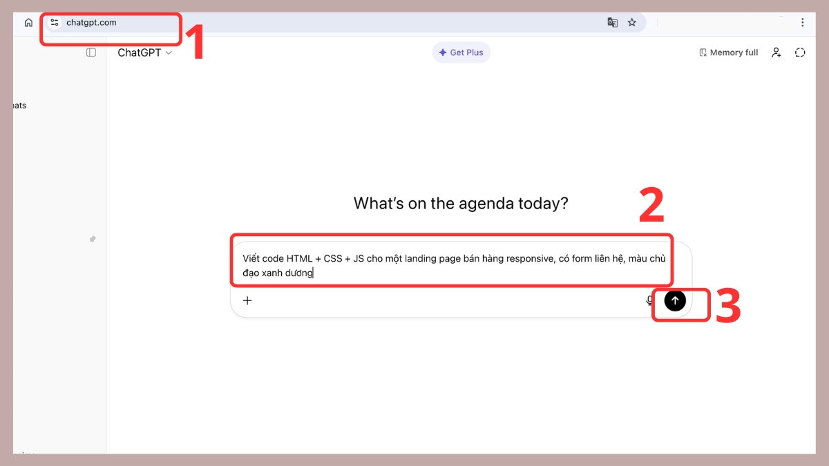 Cách dùng ChatGPT để hỗ trợ lập trình và xây dựng website - bước 1,2