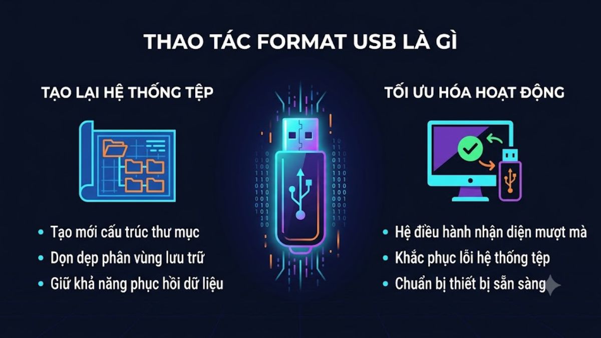 Format USB là gì?
