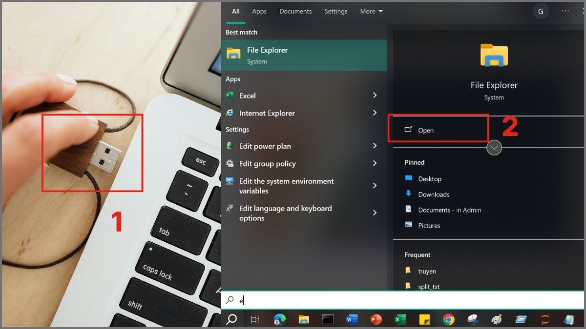 Format USB nhanh bằng File Explorer - bước 1