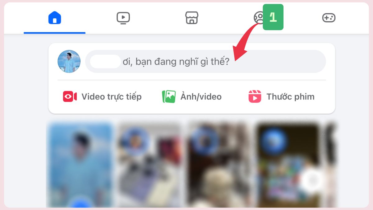 Cách ghim vị trí trên bài viết Facebook bằng máy tính - bước 1