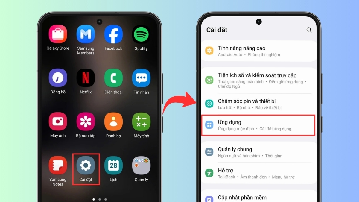 Cách giải phóng dung lượng Facebook trên Android xóa ứng dụng - bước 1