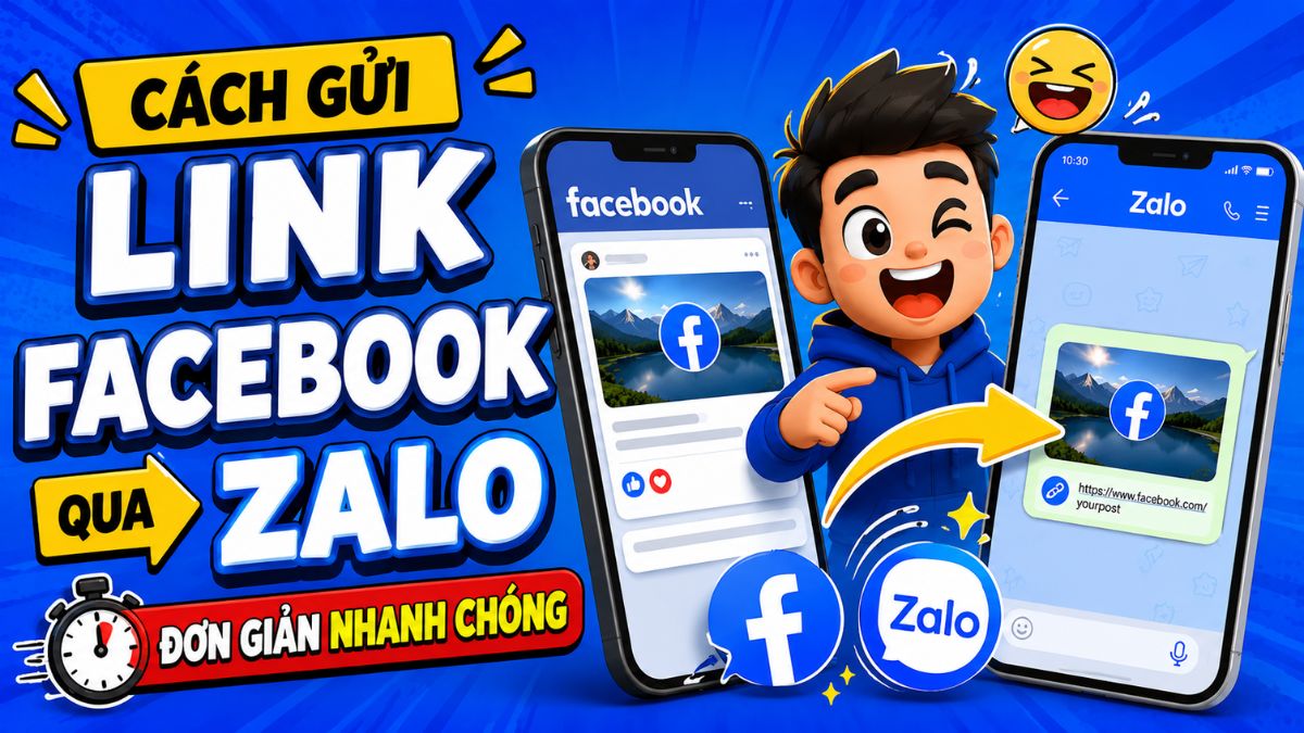 Cách gửi link Facebook qua Zalo đơn giản nhanh chóng