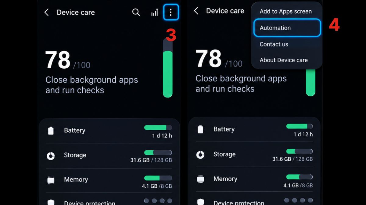 Cách tự động tắt nguồn android Samsung - bước 2