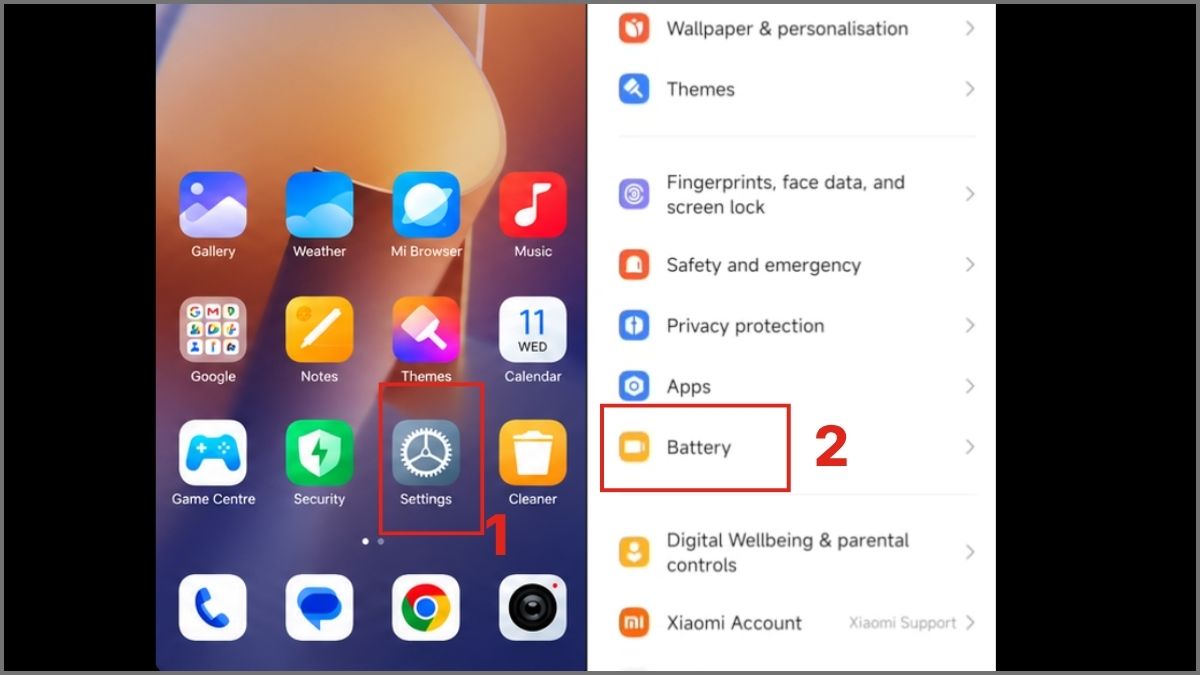 Cách hẹn giờ tắt máy android Xiaomi tự động - bước 1