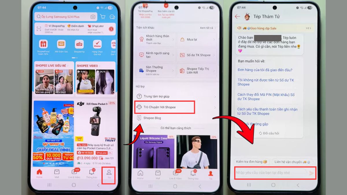 Hướng dẫn cách hủy đơn hàng Shopee lần 2 tham khảo - liên hệ bộ phận chăm sóc khách hàng