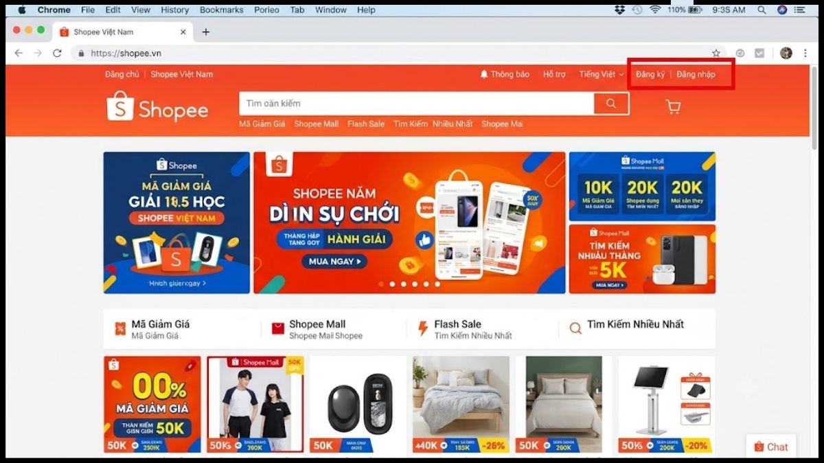 Huỷ đăng ký Shopee VIP trên máy tính - bước 1