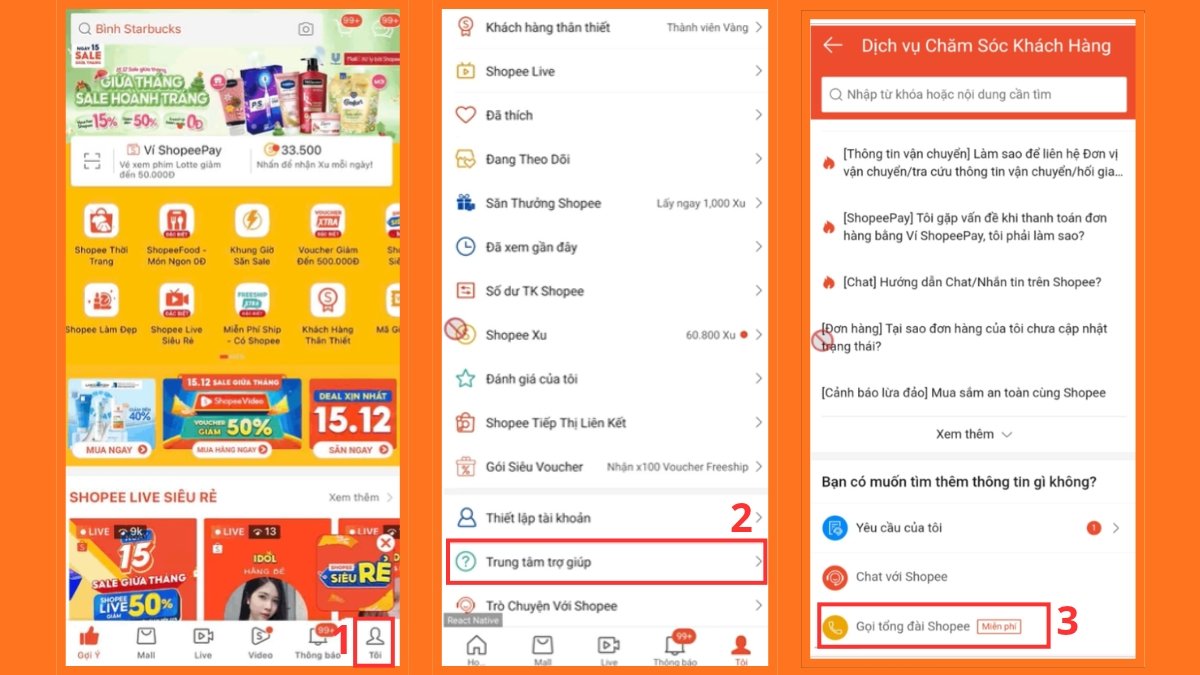 Liên hệ tổng đài Shopee để được hỗ trợ hủy SPayLater