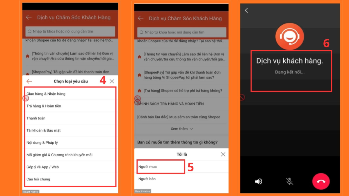 Liên hệ tổng đài Shopee để được hỗ trợ hủy SPayLater - bước 4