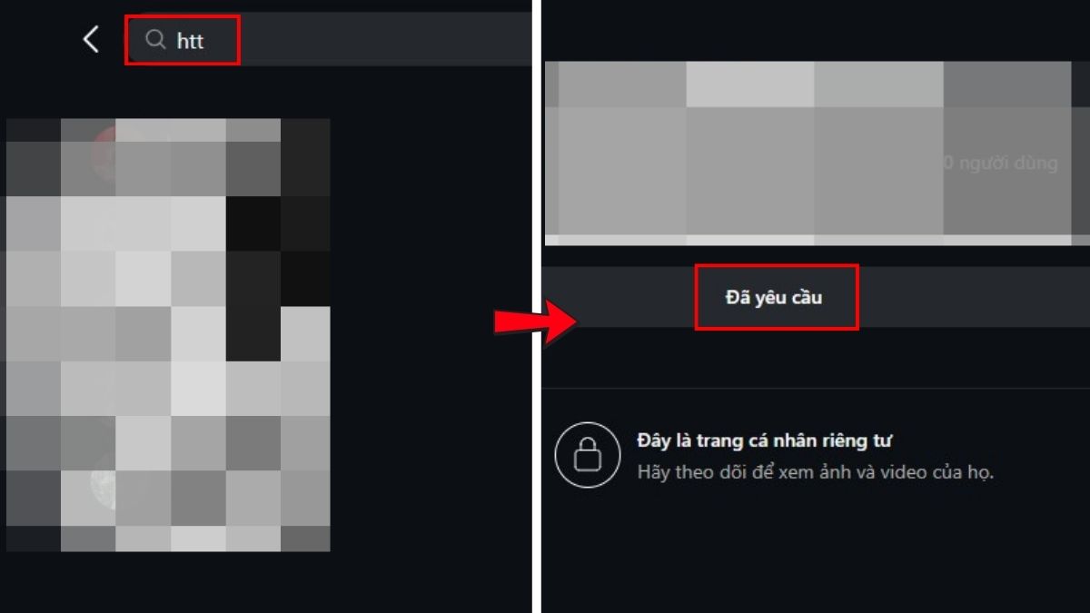 Hướng dẫn cách hủy yêu cầu theo dõi đã gửi trên Instagram trên máy tính - bước 2,3