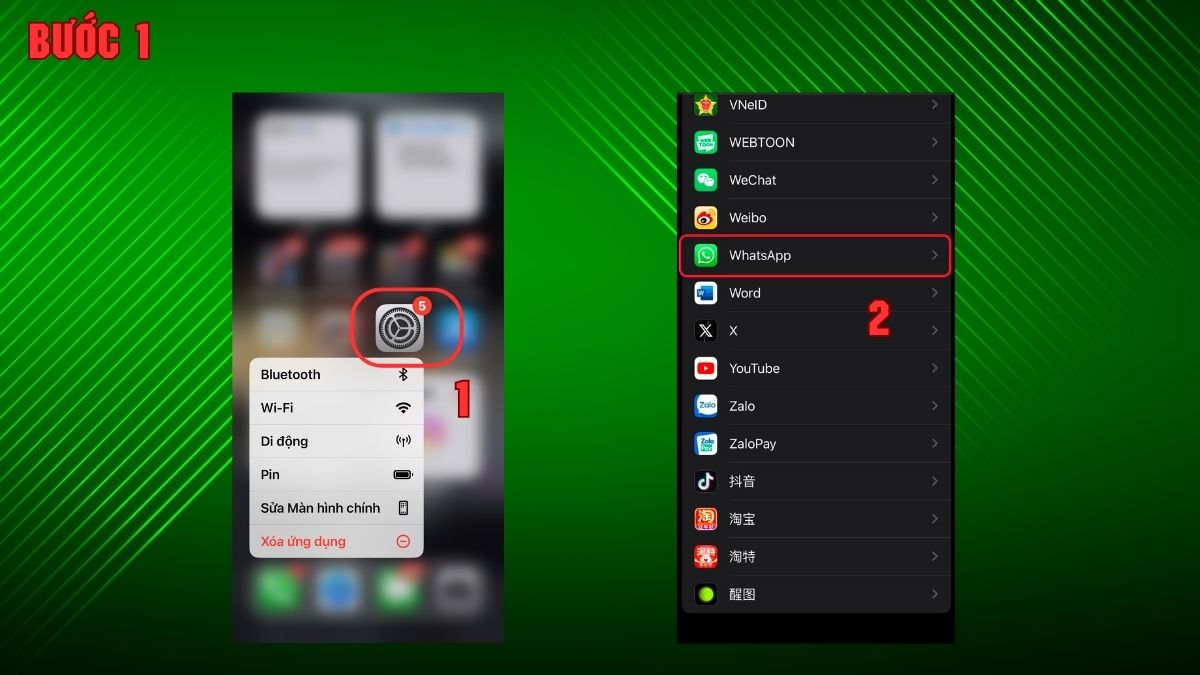 Hướng dẫn cách kết bạn trên WhatsApp qua danh bạ điện thoại - bước 1