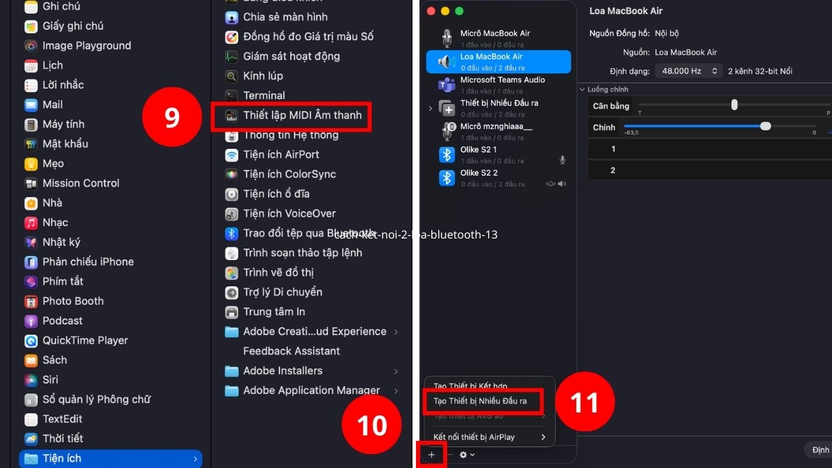 Kết nối 2 loa Bluetooth bằng macOS - bước 2.2