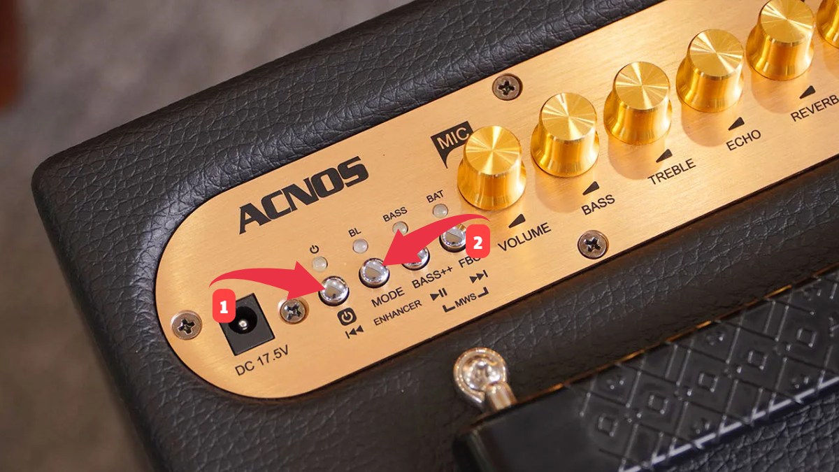 Cách kết nối loa Acnos với TV - bước 1