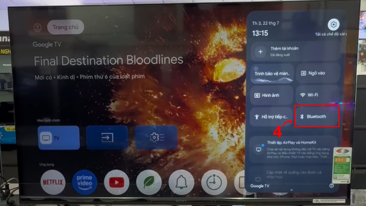 Cách kết nối loa Harman Kardon với TV qua bluetooth - bước 3
