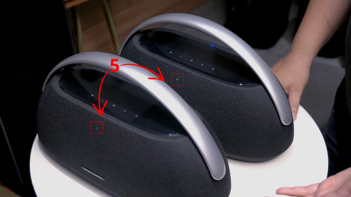 Cách kết nối 2 loa Harman Kardon - bước 4
