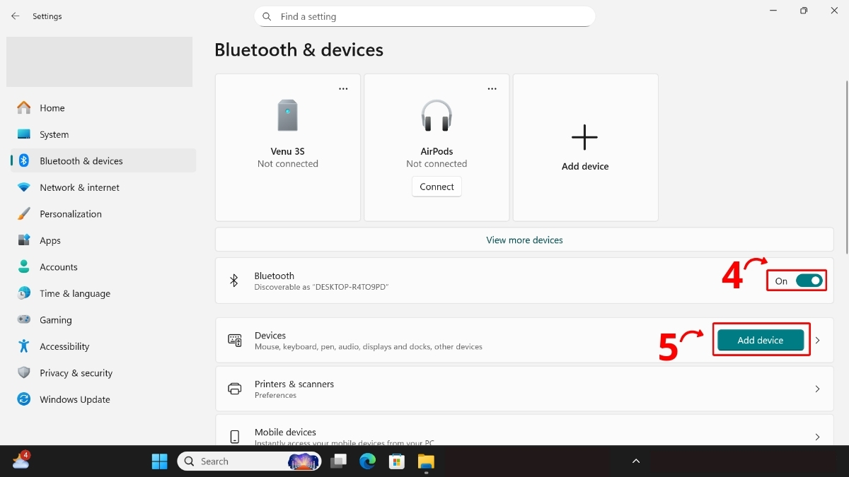 Cách kết nối loa Harman Kardon với máy tính windows - bước 3