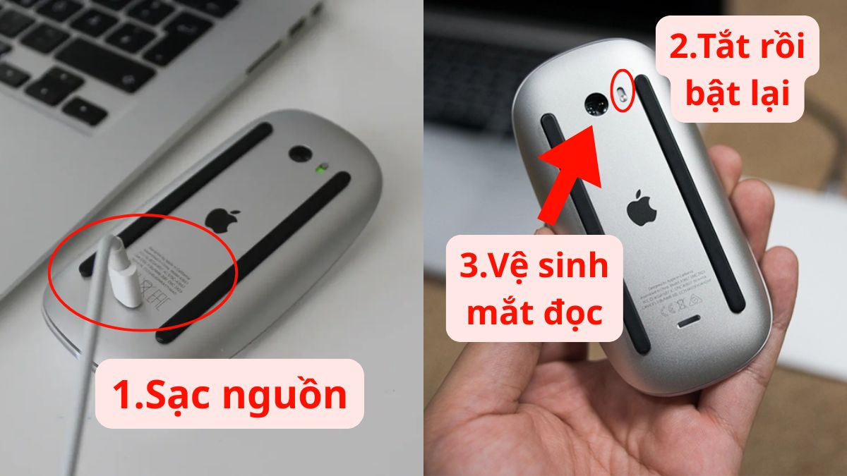 Khắc phục lỗi MacBook không nhận Magic Mouse - bước 1