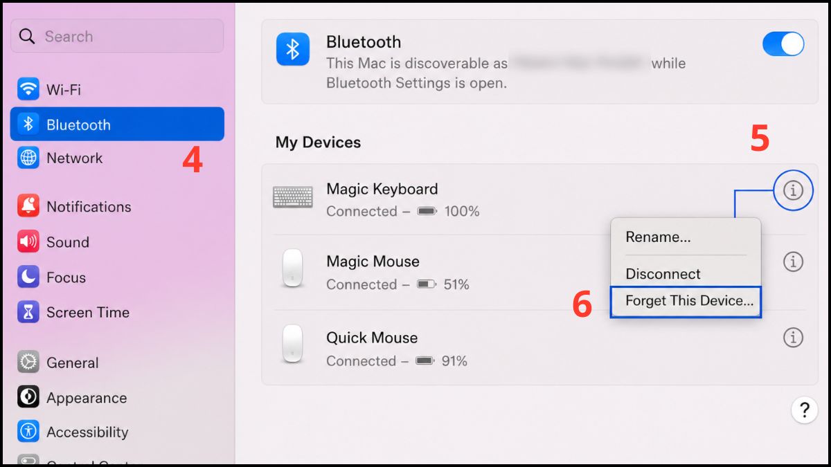 Khắc phục lỗi MacBook không nhận Magic Mouse - bước 2