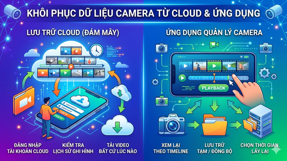 Cách khôi phục dữ liệu camera bị xóa từ bản sao lưu từ cloud