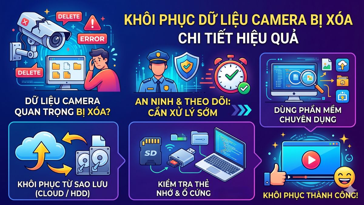 Cách khôi phục dữ liệu camera bị xóa chi tiết hiệu quả