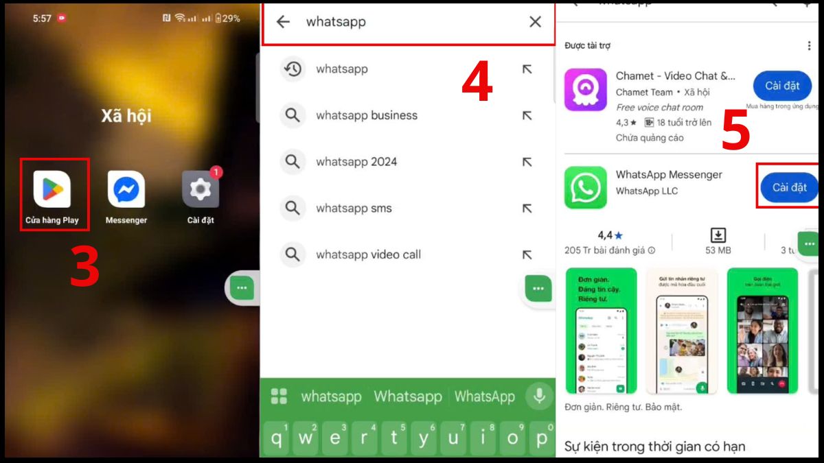 Cách khôi phục tin nhắn WhatsApp trên Android - bước 2