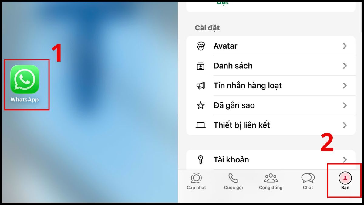 Cách sao lưu tin nhắn WhatsApp trên iPhone - bước 1