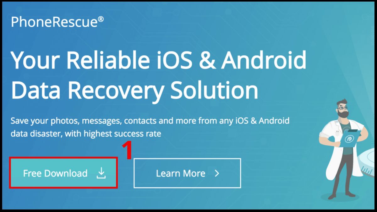 Các cách khôi phục tin nhắn WhatsApp không cần sao lưu sử dụng phonerescue - bước 1
