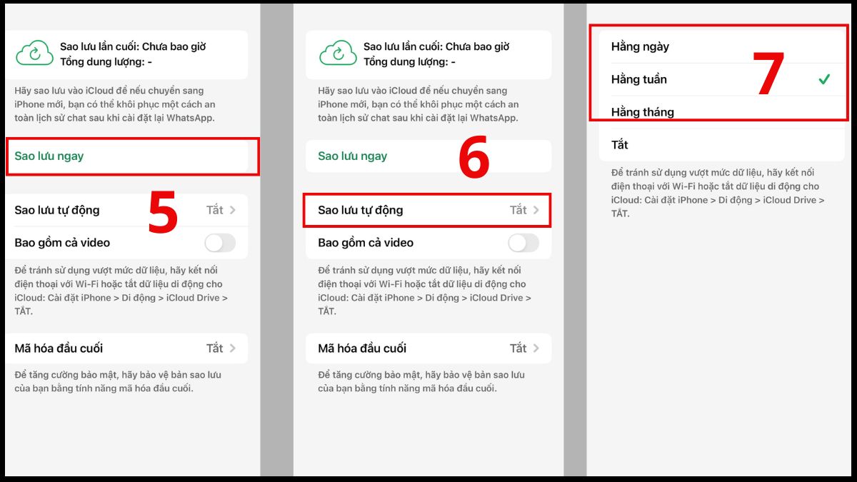 Cách sao lưu tin nhắn WhatsApp trên iPhone - bước 3
