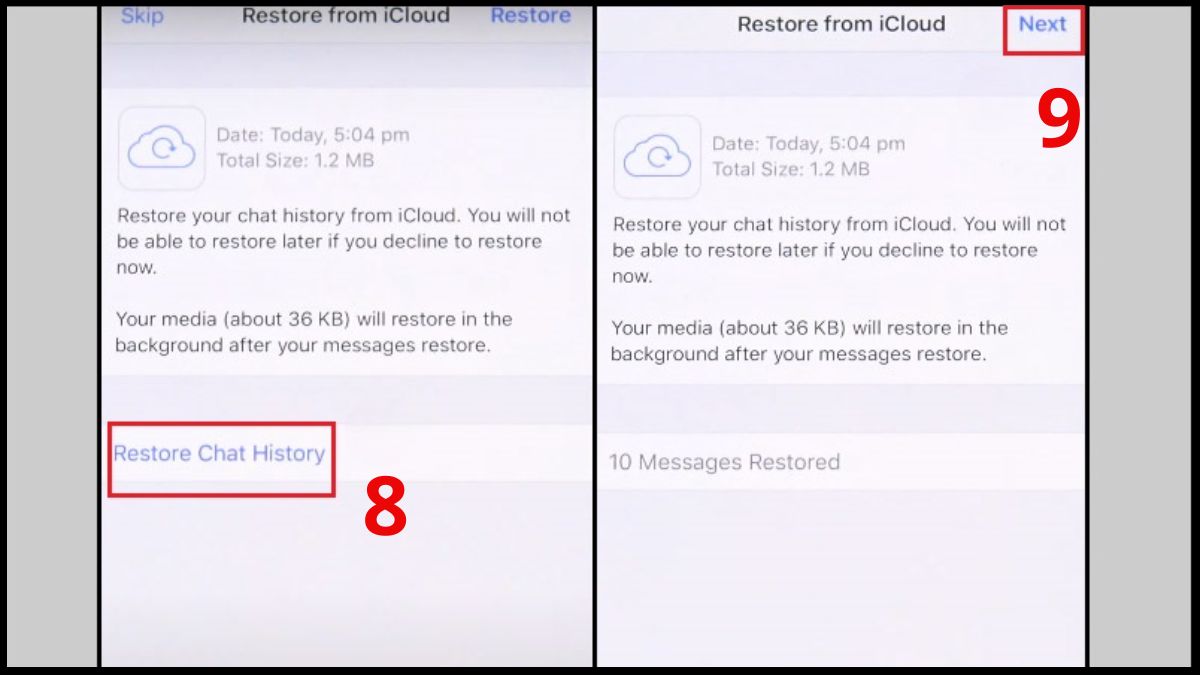 Cách khôi phục tin nhắn WhatsApp - bước 4