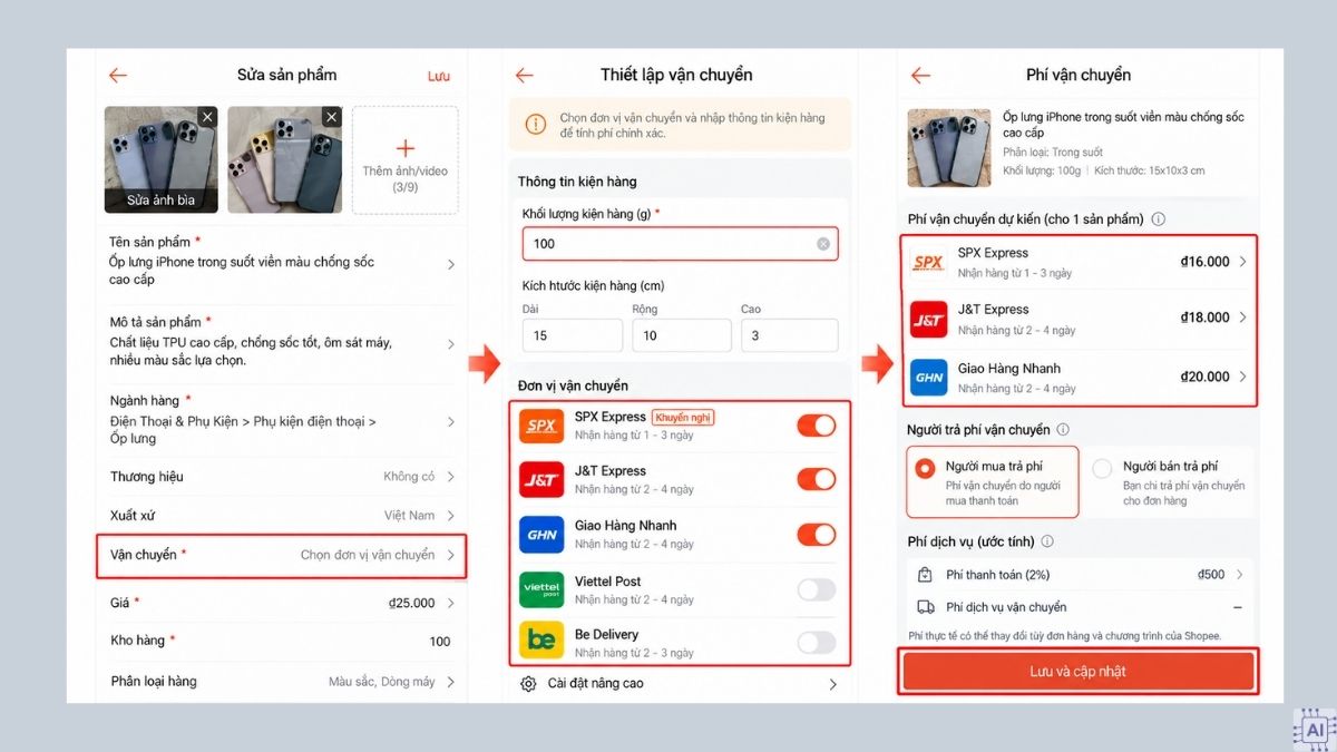Cách bán hàng kiếm tiền trên Shopee - bước 4