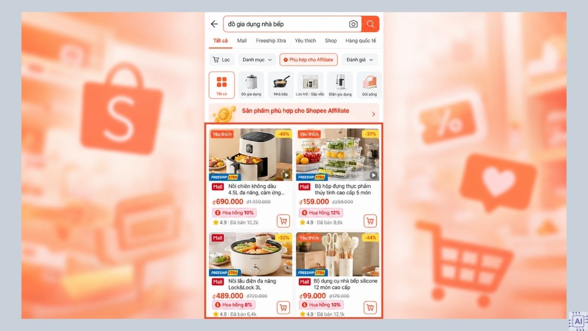 Cách kiếm tiền hoa hồng trên Shopee tiếp thị liên kết - bước 2
