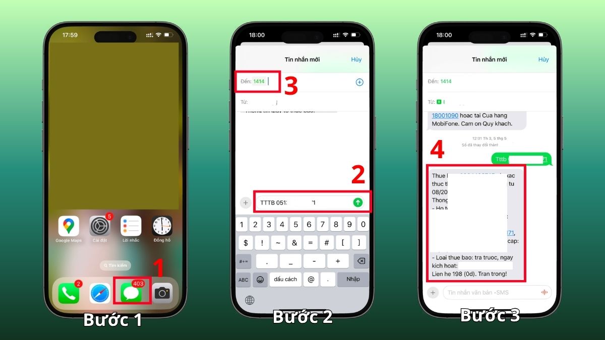 Kiểm tra sim chính chủ MobiFone qua tin nhắn