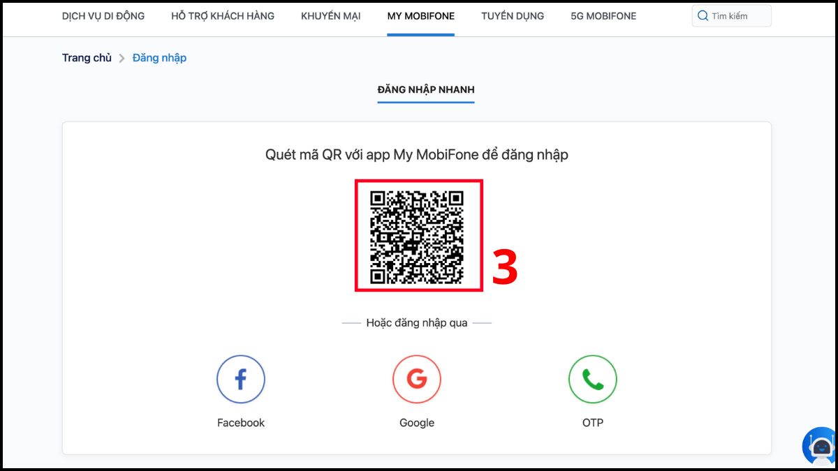cách kiểm tra sim chính chủ MobiFone qua website MobiFone - bước 2