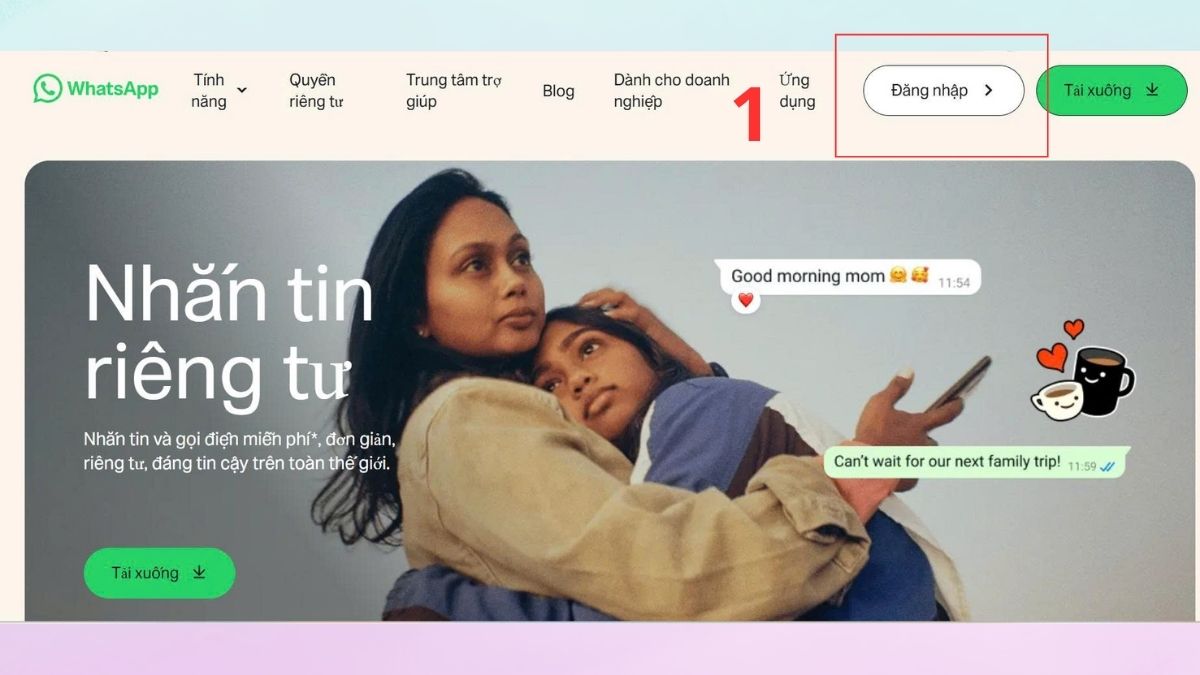 Hướng dẫn cách kiểm tra tin nhắn WhatsApp trên máy tính - bước 1
