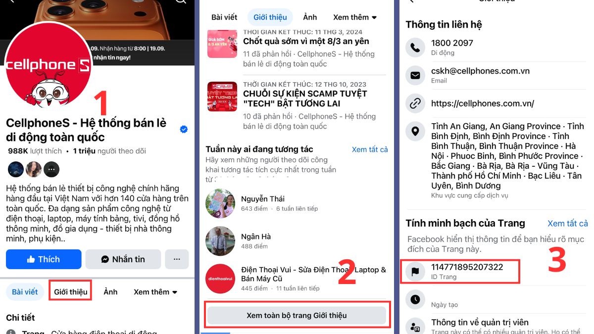 Cách check ID Fanpage trên điện thoại