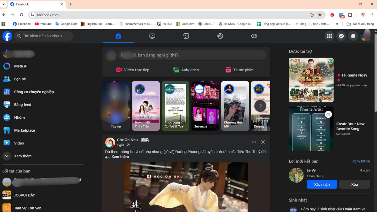 Xem ID Fanpage Facebook từ mã nguồn trang (View Page Source) - bước 1