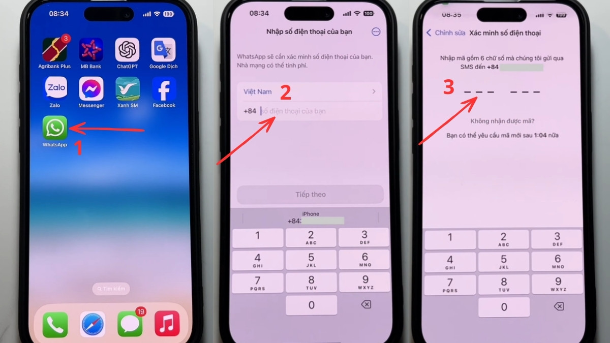Hướng dẫn cách lấy lại tài khoản WhatsApp bị hack - bước 1