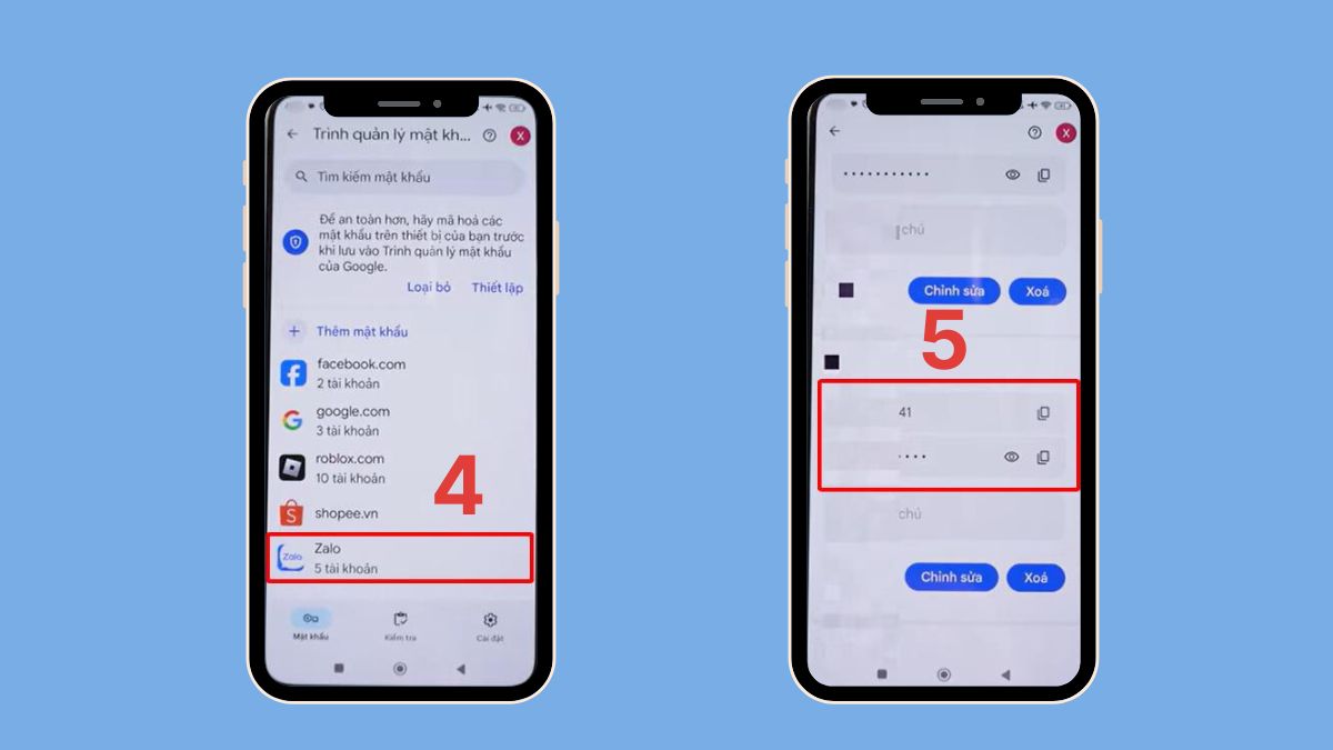 Lấy lại tài khoản Zalo qua email - bước 2,3